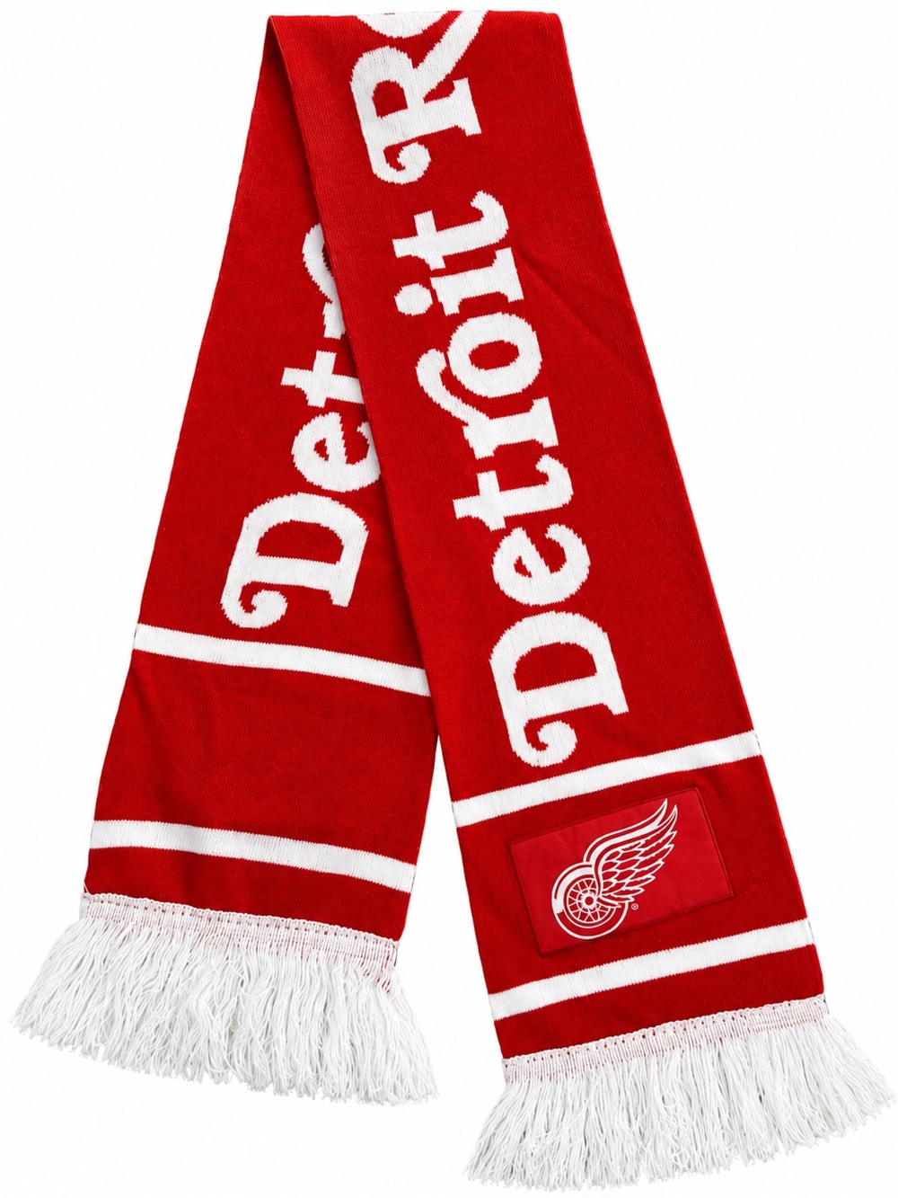 Detroit Red Wings Scarf with White Accents - Team Logo
